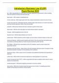 Introductory Business Law &lpar;CLEP&rpar; Exam Review 2023