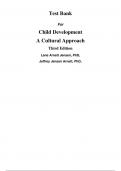 Child Development A Cultural Approach, 3e Jeffery Jensen, Lene Arnett Jensen (Test Bank)