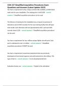 CON 237 Simplified Acquisition Procedures Exam Package