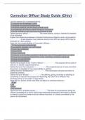 Correction Officer Study Guide (Ohio)