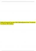 Medical Surgical Nursing 10th Edition Ignatavicius Workman Test Bank 2023 Edition 