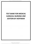 TEST BANK FOR DAVIS ADVANTAGE FOR MEDICAL SURGICAL NURSING MAKING CONNECTIONS TO PRACTICE 2ND EDITION HOFFMAN