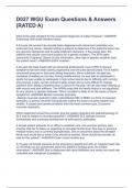 D027 WGU Exam Questions & Answers &lpar;RATED A&rpar;