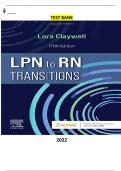 Test Bank for LPN to RN Transitions 5Ed&period;by Lora Claywell - COMPLETE & ELABORATED
