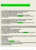 EMT Fisdap Final Practice Exam 2022&sol;23