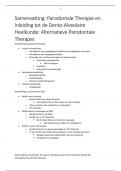 Samenvatting Alternatieve Parodontale Therapie