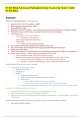 NURS 8022 Advanced Pathophysiology Exam 3 & Study Guide NURS 8022