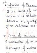 Pharmaceutical B.pharmacy first year class notes