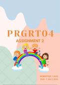 PRGRT04 assignment 2 semester 1 2023