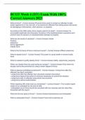 BCOT Week 4 &lpar;DT&rpar; Exam With 100&percnt; Correct Answers 2023