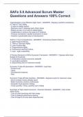 SAFe 5&period;0 Advanced Scrum Master Questions and Answers 100&percnt; Correct