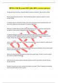 HFMA CRCR exam 2023 with 100&percnt; correct answers   
