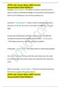 LETRS unit 3 Exam Q&As &lpar;100&percnt; Correct Answers&rpar;2023&sol;2024 RATED A&plus;