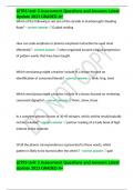 LETRS Unit 3 Assessment Questions and Answers Latest Update 2023 GRADED A&plus;