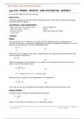 AH-07C WORK&comma; KINETIC AND POTENTIAL ENERGY