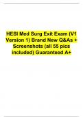 2023 HESI Med Surg Version 1 &lpar;v1&rpar; exit exam &ndash; Brand New Q&As&excl; Guaranteed Pass w&sol;A&plus; Actual Screenshots w&sol;Questions & Answers Included&excl;&excl;&excl;
