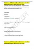 N320 Exam &num;2 Fluids and Electrolytes Exam Questions and Answers Latest Update 2023 RATED A&plus;