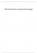 NUR Pretest Pharm 2 &lpar;Nursing Pharmacology&rpar; 2023