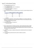 ACCT 2302 Managerial Accounting: Quiz #7 & Ch 7 Homework