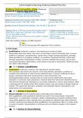 Johns Hopkins Nursing Evidence-Based Practice Appendix E Research Evidence Appraisal Tool 1 Evidence level and quality rating:  Level III High/Good Quality