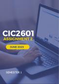 CIC2601 ASSIGNMENT 2 SEMESTER 1 2023