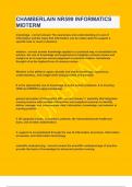 CHAMBERLAIN NR599 INFORMATICS MIDTERM&vert;UPDATED&VERIFIED&vert;100&percnt; SOLVED&vert;GUARANTEED SUCCESS