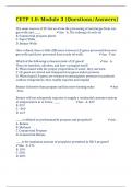 CETP 1&period;0&colon; Module 3 &lpar;Questions&sol;Answers&rpar;