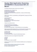 Qualys Web Application Scanning &lpar;EXAM&rpar;With A Guaranteed 85&percnt; Or More&excl;&excl;
