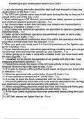 Forklift Operator Certification with complete solution Test 1 Exam 2023