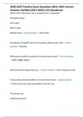 &lpar;MB&rpar; ASCP Practice Exam Questions With 100&percnt; Correct Answers Verified &lpar;2023-2024&rpar; &lpar;155 Questions&rpar;