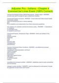 Adjuster Pro - Indiana - Chapter 4 Commercial Lines Exam &lpar;100&percnt; Correct&rpar;
