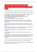 Cosmetology Florida State Board Clinical Exam Review&lpar;LATEST UPDATE 2022&rpar;