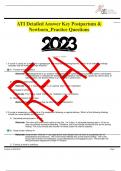 ATI Detailed Answer Key Postpartum & Newborn&lowbar;Practice Questions