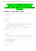 TEST BANK FOR&colon; FUNDAMENTALS OF NURSING 9TH EDITION LATEST BY TAYLOR&comma; LYNN&comma; BARTLETT &lpar;ALL CHAPTERS COVERED&rpar;