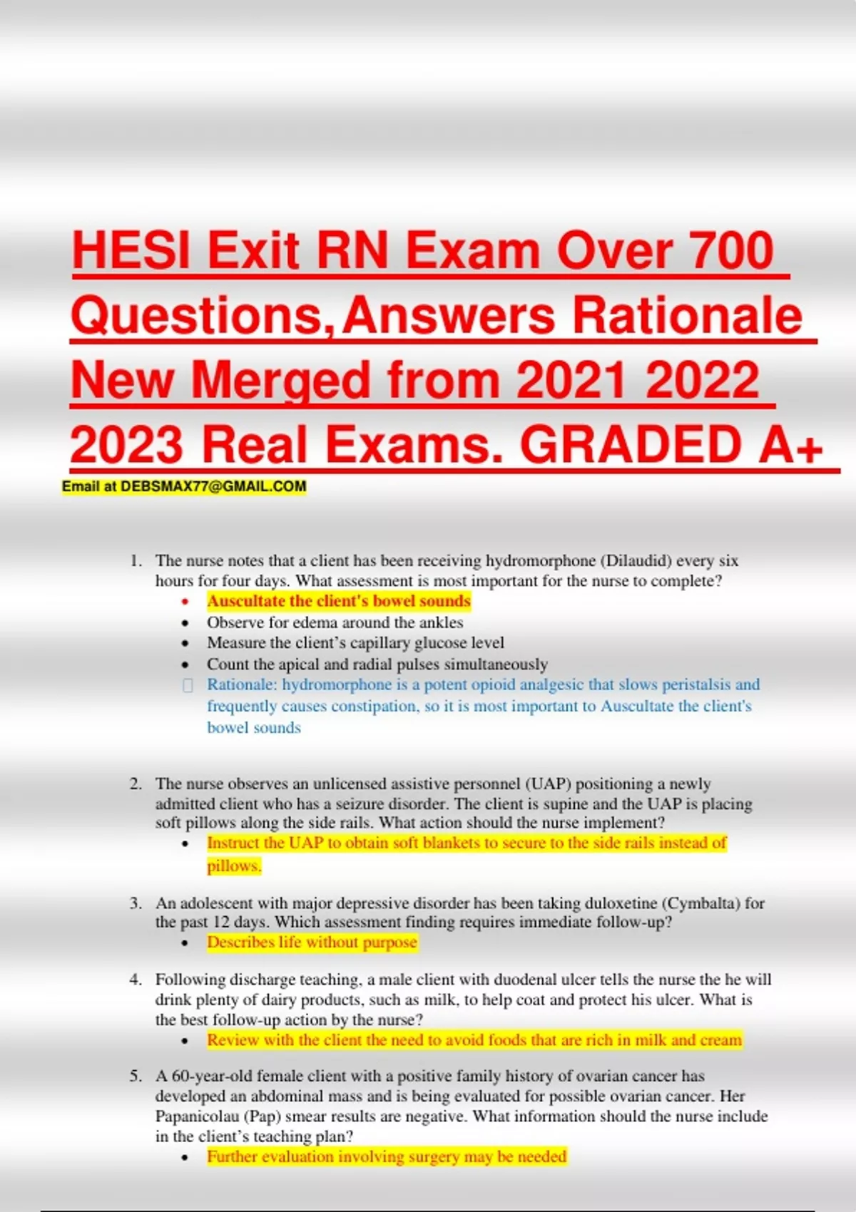 Macroeconomics: Chapter 1 Question & Answers Best Rated A+., Exams Nursing