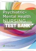 TEST BANK Psychiatric Mental Health Nursing 8th edition by Shelia Videbeck |Chapter 1-24 Complete TestBank|