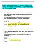NRNP 6640 final exam Q & AS ALL ANSWERS 100&percnt; CORRECTLY VERIFIED LATEST UPDATE 2022&sol;2023 RATED A&plus;