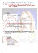 ATI RN MEDSURG 2023/2024 PROCTORED EXAM QUESTIONS WITH RATIONALE 70 QUESTIONS AND ANSWERS