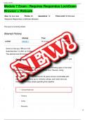 Module 7 Exam - Requires Respondus LockDown Browser &plus; Webcam