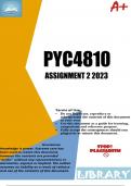 PYC4810 Assignment 2 (COMPLETE ANSWERS) 2023 - DUE 12th August 2023