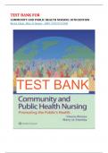 Test Bank For Community and Public Health Nursing 10th Edition Rector Chapter 1-30 | Complete Guide