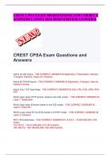 CREST CPSA EXAM 300 QUESTIONS AND CORRECT ANSWERS LATEST 2023-2024(VERIFIED ANSWERS
