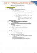 Summary NURS-611 Patho Exam 3 Review Study Guide ( Maryville University)