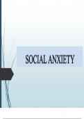 Social anxiety Presentation