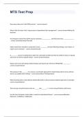 MTS Test Prep exam 2023 with 100&percnt; correct answers