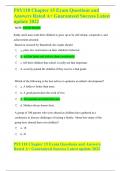 PSY118 Chapter 15 Exam Questions and Answers Rated A&plus; Guaranteed Success Latest update 2022