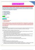 PASSMEDICINE MCQs-PSYCHIATRY QUESTIONS WITH 100&percnt; VERIFIED ANSWERS RATED A&plus;