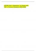 LETRS Unit 1 Sessions 1-8 Tests with 100 &percnt; Correct Answers 2023-2024