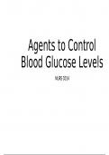 Karch Ch. 38 Agents to Control Blood Glucose