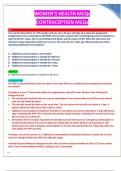 PASSMEDICINE MCQs WOMEN&rsquo;S HEALTH MCQs & CONTRACEPTION MCQs QUESTIONS WITH 100&percnt; CORRECT ANSWERS